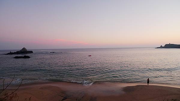 朝の海岸